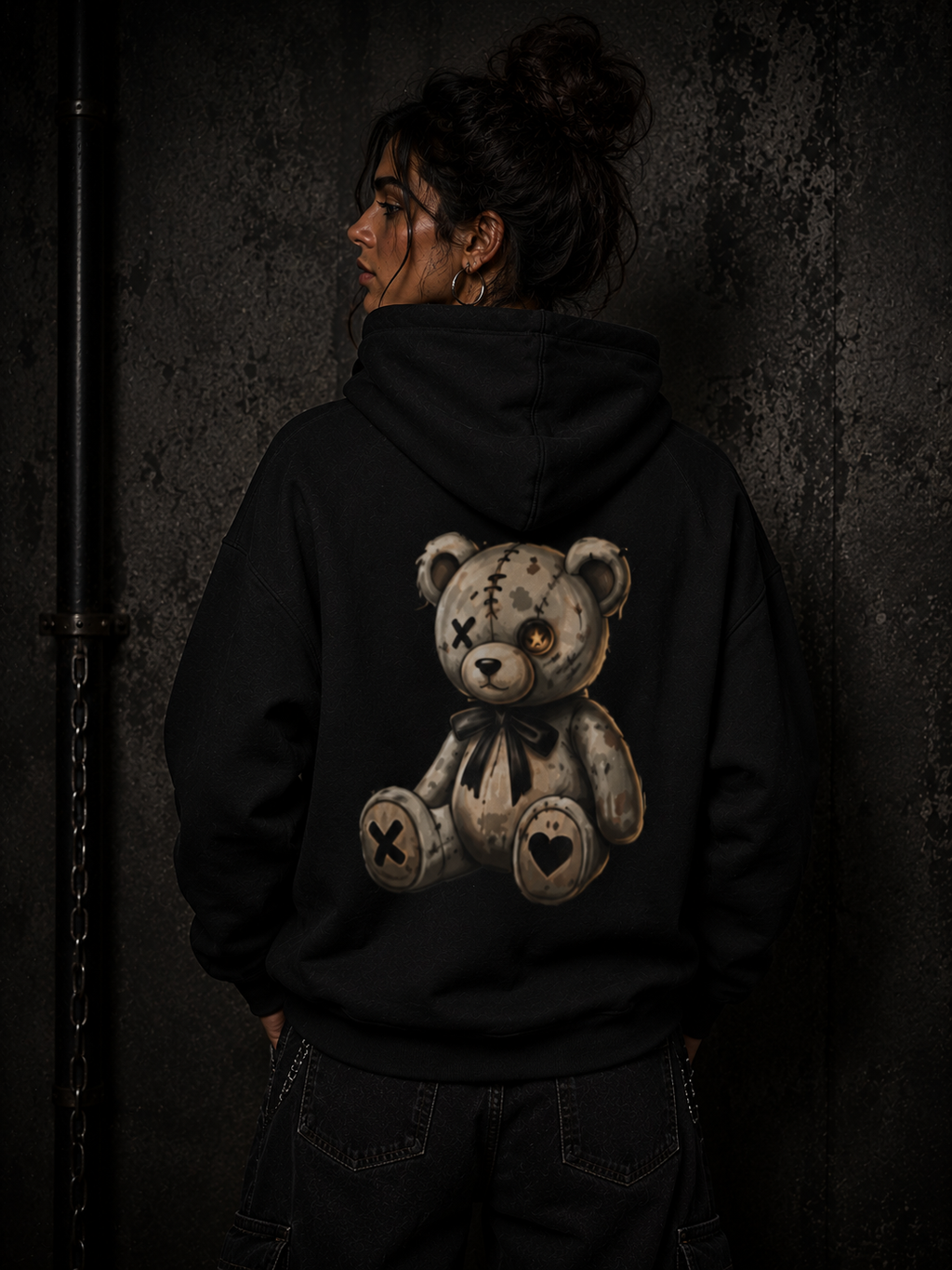Teddy Graphic Hoodie — 'If They Don't Get Your Vibe, Change the People, Not the Vibe'